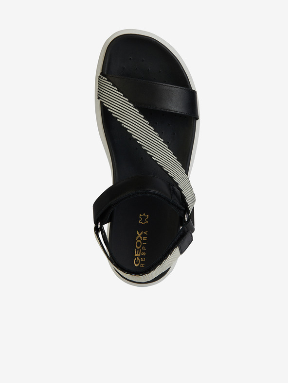 Geox Sandale negre din piele pentru femei Geox Xand