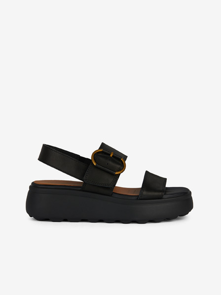 Geox Sandale din piele pentru femei Geox Spherica, negru