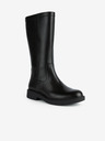 Geox Botine din piele de culoare neagră Geox Spherica