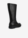 Geox Botine din piele de culoare neagră Geox Spherica