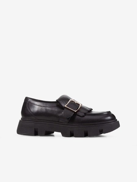 Geox Negru Loafers din piele pentru femei Geox Vilde