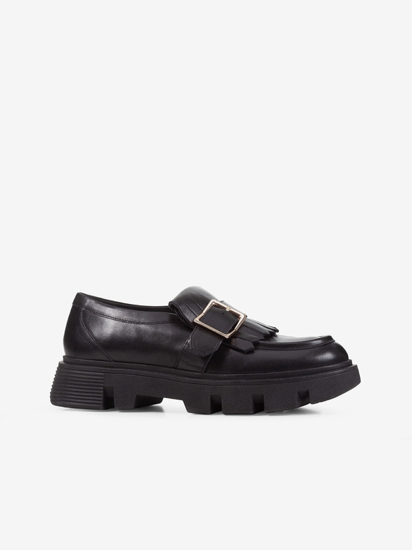 Geox Negru Loafers din piele pentru femei Geox Vilde