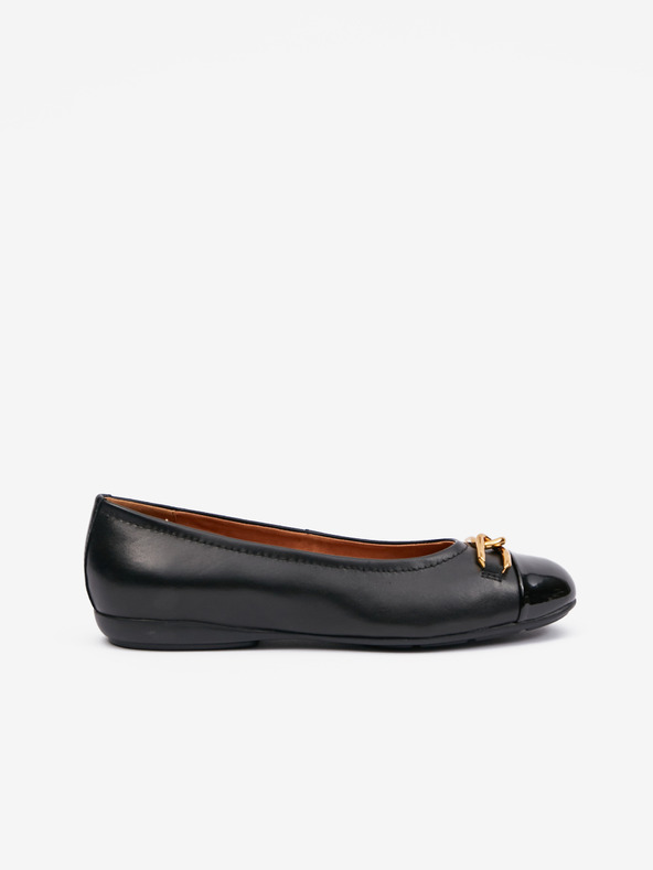 Geox Balerini din piele negri pentru femei Geox Annytah