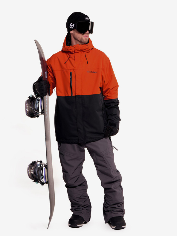 Horsefeathers Jachetă Track - lut roșu / negru Horsefeathers