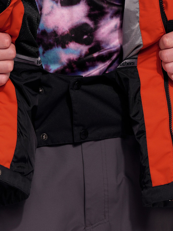 Horsefeathers Jachetă Track - lut roșu / negru Horsefeathers