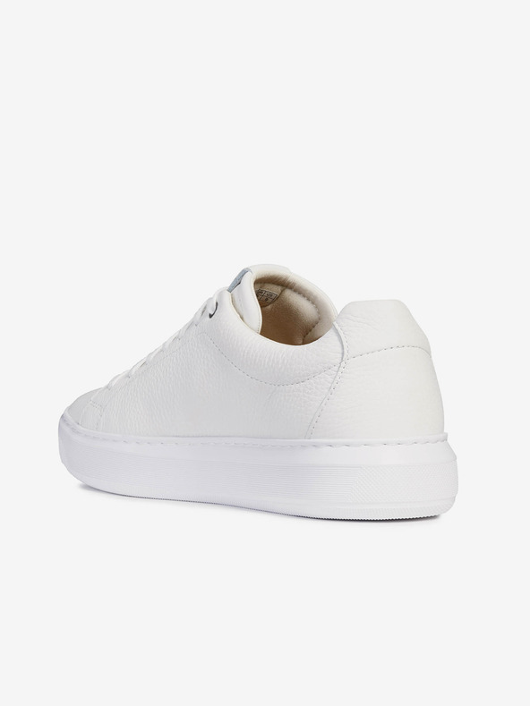 Geox Adidași din piele pentru bărbați, albi Geox Deiven