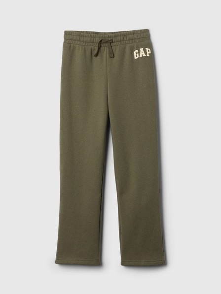 GAP Pantaloni de trening fleece logo army pentru copii GAP