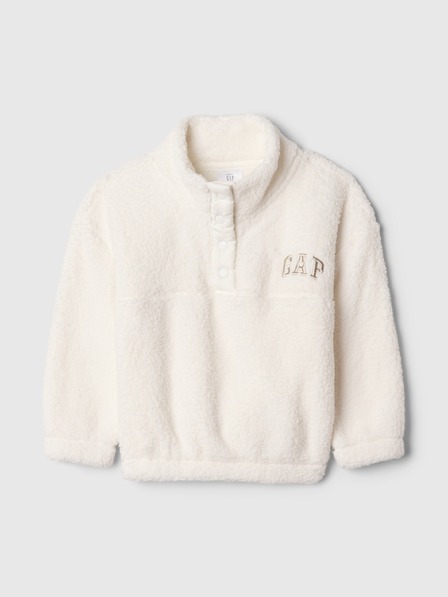 GAP Baby hanorac sherpa cu logo GAP