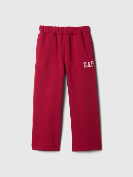 GAP Baby pantaloni de trening largi cu logo GAP