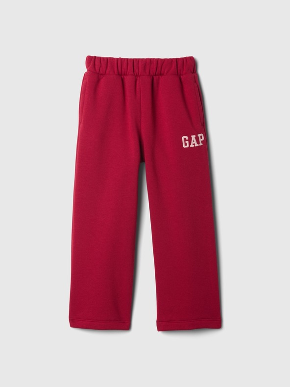 GAP Baby pantaloni de trening largi cu logo GAP