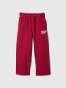 GAP Baby pantaloni de trening largi cu logo GAP