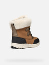 Geox Botine maro deschis pentru fete Geox Flexyper AB