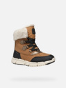 Geox Botine maro deschis pentru fete Geox Flexyper AB