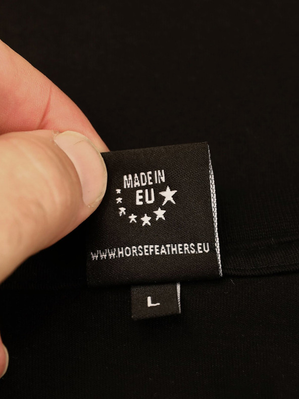 Horsefeathers Tricou Alpha - negru mărimea L HORSEFEATHERS