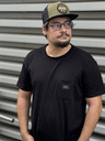 Horsefeathers Tricou Alpha - negru mărimea L HORSEFEATHERS