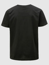 Horsefeathers Tricou negru Horsefeathers Mini Logo imprimat cu mânecă scurtă pentru bărbați