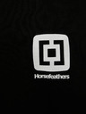 Horsefeathers Tricou negru Horsefeathers Mini Logo imprimat cu mânecă scurtă pentru bărbați