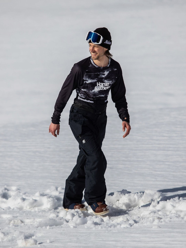 Horsefeathers Pantaloni Nelson - negru mărimea L HORSEFEATHERS