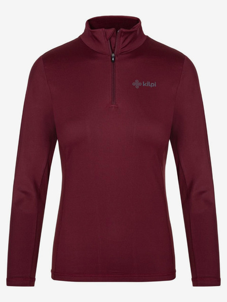 Kilpi Tricou termic de damă burgundy cu guler ridicat KILPI WILLIE
