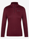 Kilpi Tricou termic de damă burgundy cu guler ridicat KILPI WILLIE