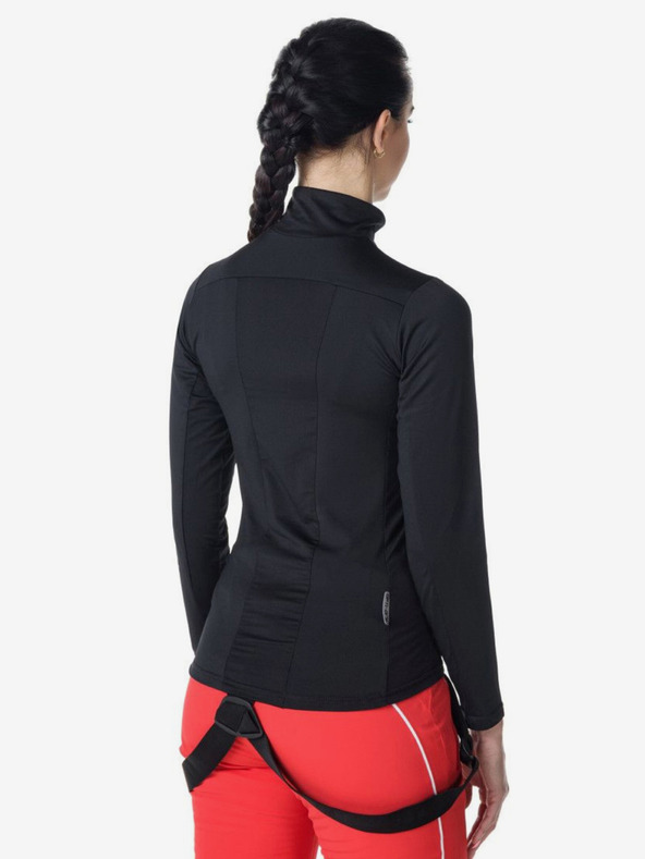 Kilpi Tricou termic de damă burgundy cu guler ridicat KILPI WILLIE