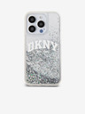 DKNY Liquid Glitter Arch Logo Back Cover pentru iPhone 14 Pro Transparent DKNY