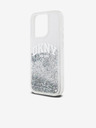 DKNY Liquid Glitter Arch Logo Back Cover pentru iPhone 14 Pro Transparent DKNY