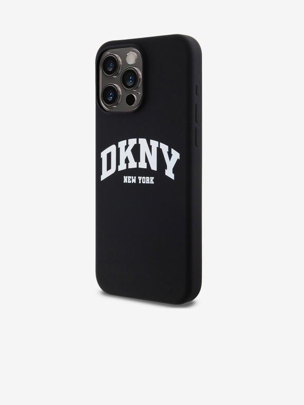 DKNY Silicon lichid Arch Logo MagSafe Back Cover pentru iPhone 14 Pro Max negru DKNY