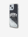 DKNY Liquid Glitter Arch Logo Back Cover pentru iPhone 14 negru DKNY