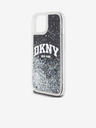 DKNY Liquid Glitter Arch Logo Back Cover pentru iPhone 14 negru DKNY