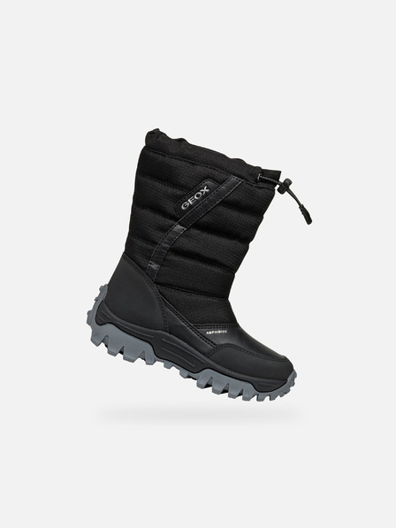 Geox Pantofi de iarnă negri pentru băieți Geox Himalaya ABX