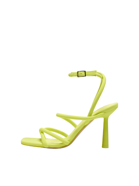 ONLY Sandale cu toc galben pentru femei ONLY