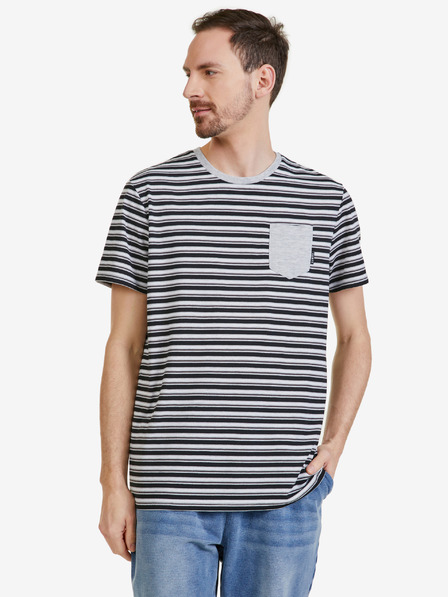 Sam 73 Tricou bărbătesc cu dungi gri SAM 73 Martin
