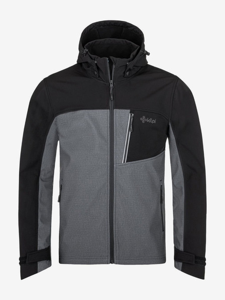 Kilpi Jachetă softshell neagră și gri pentru bărbați Kilpi RAVIO-M