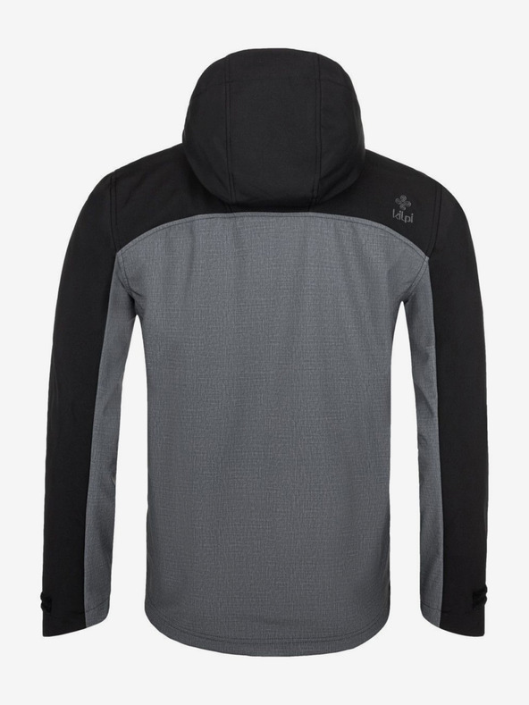 Kilpi Jachetă softshell neagră și gri pentru bărbați Kilpi RAVIO-M