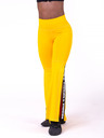 Nebbia Leggings galbeni pentru femei cu croială evazată Nebbia