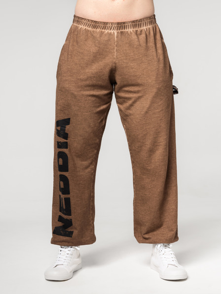 Nebbia Pantaloni de trening largi cu buzunare spălăcite GYM BRO 373