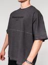 Nebbia Tricou supradimensionat decolorat NO SHORTCUTS 369