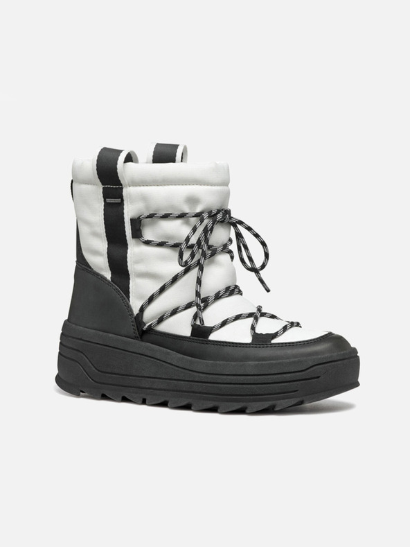 Geox Botine albe pentru femei Geox Milleiny ABX