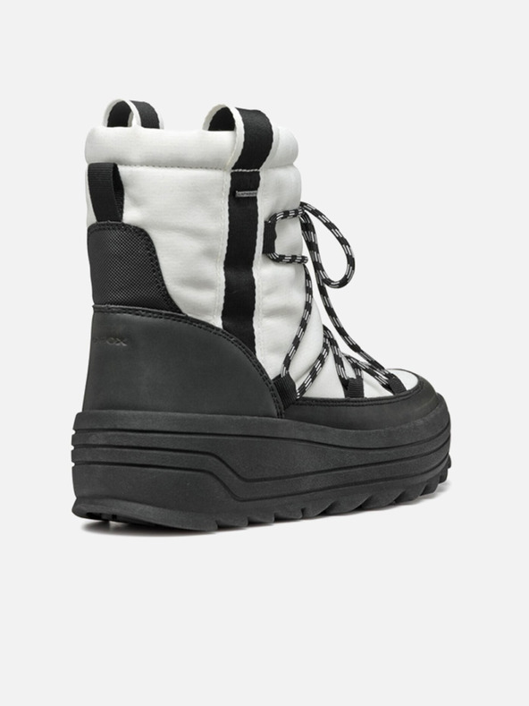 Geox Botine albe pentru femei Geox Milleiny ABX