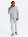 Ombre Clothing Cămașă tricotată cu mânecă Slim pentru bărbați Îmbrăcăminte Ombre