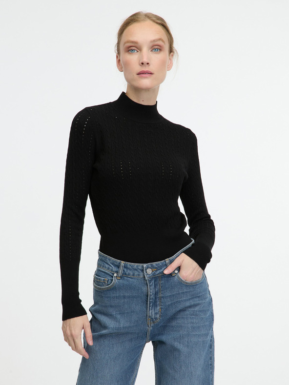 Orsay Pulover de damă negru ORSAY