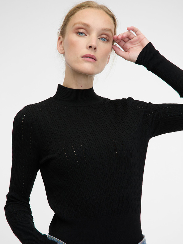 Orsay Pulover de damă negru ORSAY