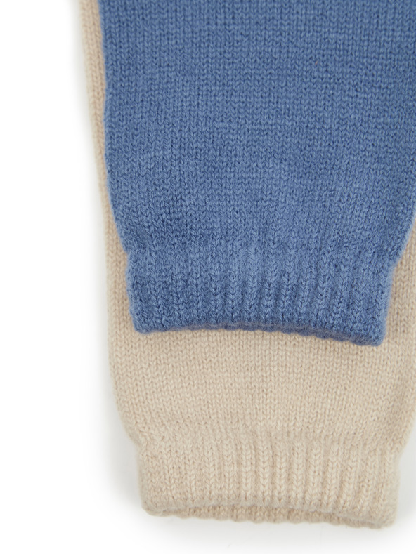 Orsay Mănuși de damă bej și albastru 2 buc ORSAY