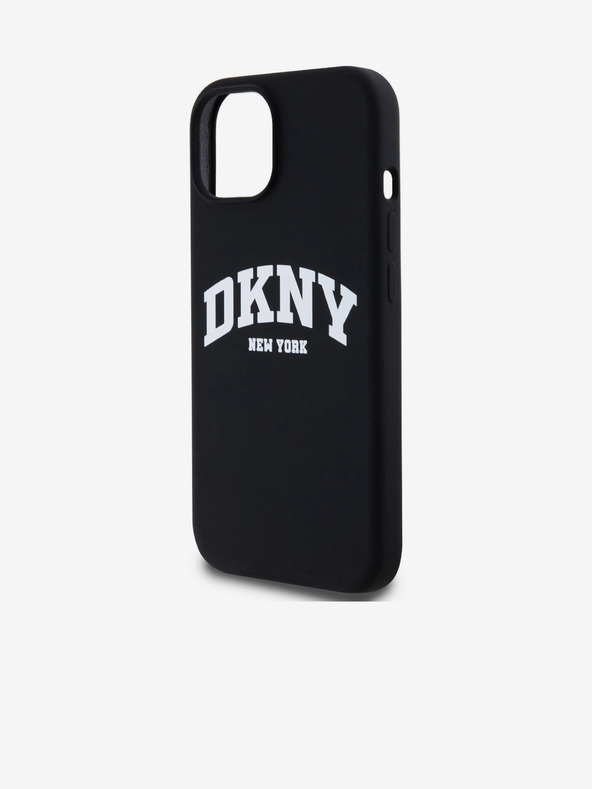 DKNY Liquid Silicone Arch Logo MagSafe Back Cover pentru iPhone 14 negru DKNY