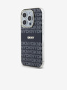DKNY PC/TPU Repeat Pattern Tonal Stripe Magsafe Back Cover pentru iPhone 15 Pro Negru DKNY
