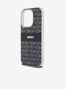 DKNY PC/TPU Repeat Pattern Tonal Stripe Magsafe Back Cover pentru iPhone 15 Pro Negru DKNY
