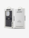 DKNY PC/TPU Repeat Pattern Tonal Stripe Magsafe Back Cover pentru iPhone 15 Pro Negru DKNY