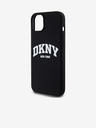 DKNY Liquid Silicone Arch Logo MagSafe Back Cover pentru iPhone 15 Plus negru DKNY