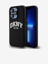 DKNY Liquid Silicone Arch Logo MagSafe Back Cover pentru iPhone 15 Pro negru DKNY